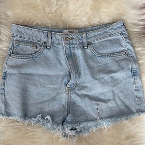 Light Washed Denim Shorts